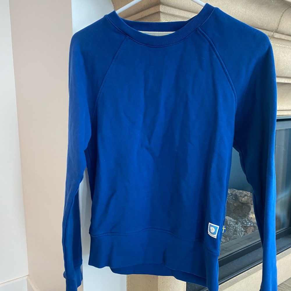 Blue crew neck sweater